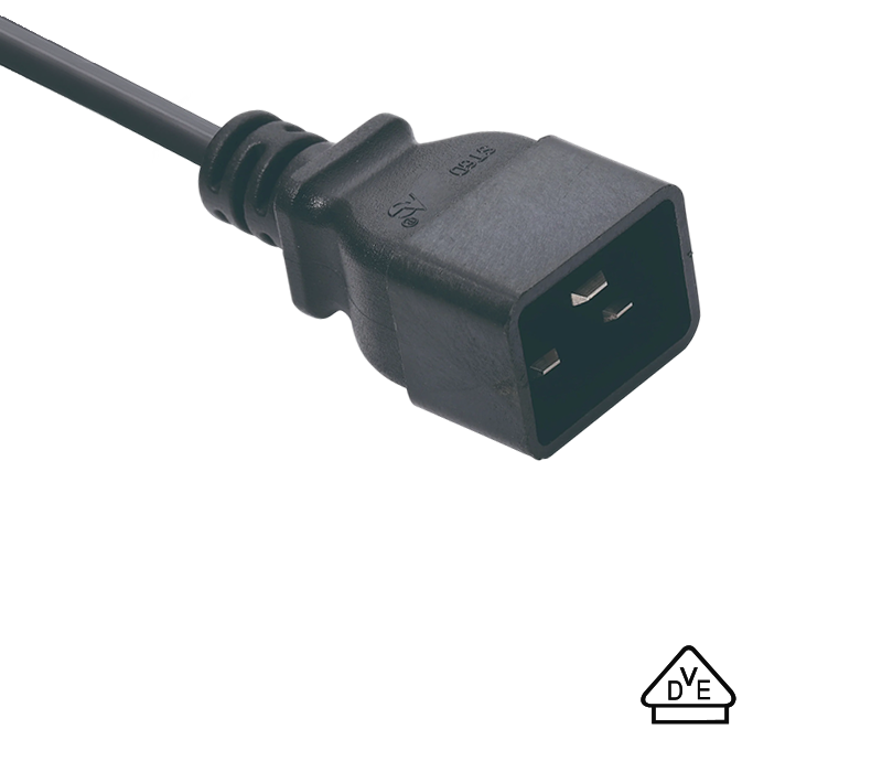 Штекер C20 разъема IEC ST6D соответствует немецким стандартам